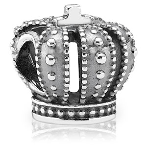 Silver Royal Crown Charm