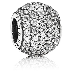 Pave Lights with Clear CZ Charm
