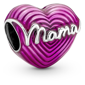 Radiating Love Mama Heart Charm