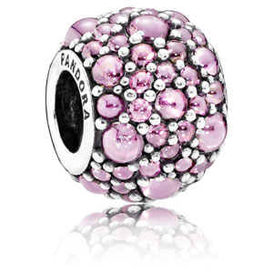 Shimmering Droplets with Pink Zirconia