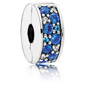 Shining Elegance Clip with Blue Mosaic