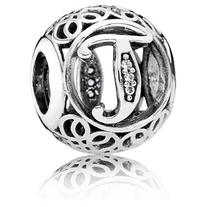 charm pandora j charm pandora j