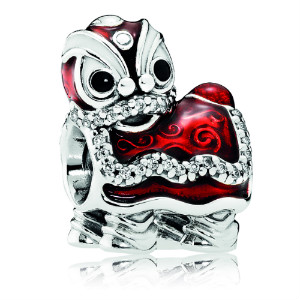 Retired Pandora Chinese Lantern Dangle Charm :: Enamel Charms