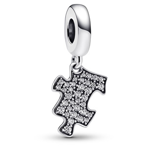 Sparkling Puzzle Piece Dangle