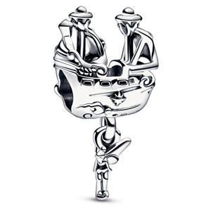 Disney Tinker Bell and Captain Hook Pirate Ship Charm