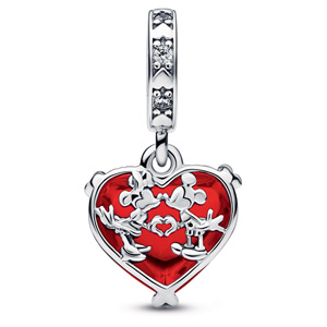 Disney Mickey and Minnie Mouse Kiss Dangle