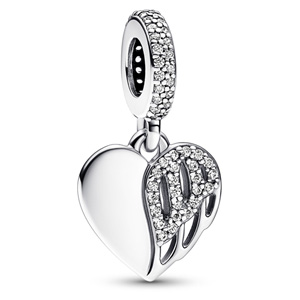 Heart and Angel Dangle