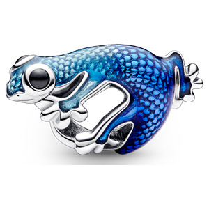 Metallic Blue Gecko Charm