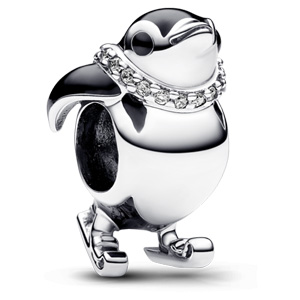 Skiing Penguin Charm