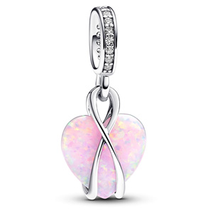 Mom Opalescent Hearts Dangle