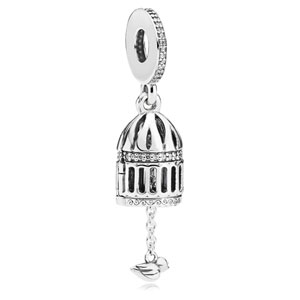 Free as Bird Cage Charm