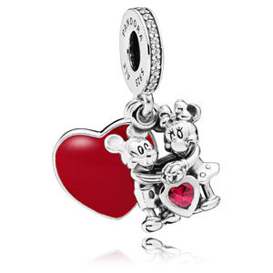 Disney Minnie and Mickey With Love Charm