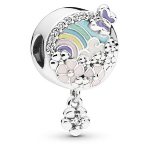 Flower Color Story Charm with Dangle