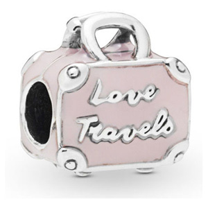 Pink Travel Bag Charm