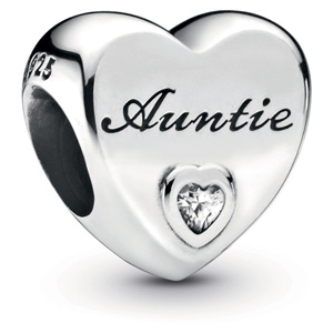 Auntie Heart Charm