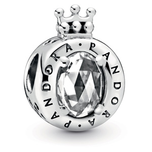 Clear Sparkling Crown O Charm