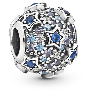 Elevated Stars Blue Pave Charm