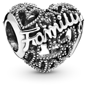 Family Heart Charm