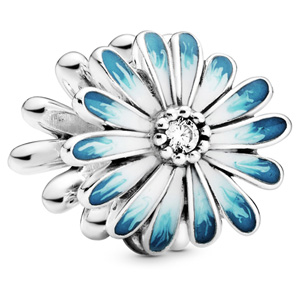 Blue Daisy Flower Charm