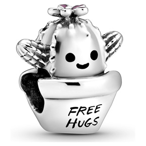 Free Hugs Cactus Charm