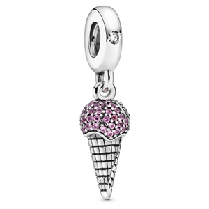 Pave Ice Cream Cone Dangle