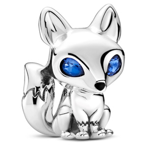 Blue-Eyed Fox Charm