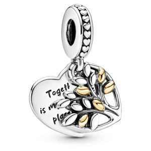 Family Tree Heart Charm