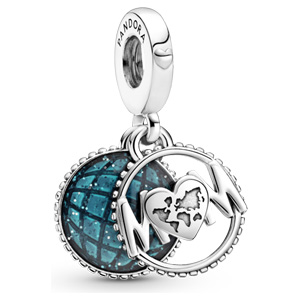 Glitter Globe Mom Dangle