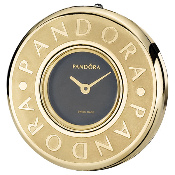Retired PANDORA 18K Gold Embrace Watch Gold Face Embrace 812042BK Authorized Online Retailer