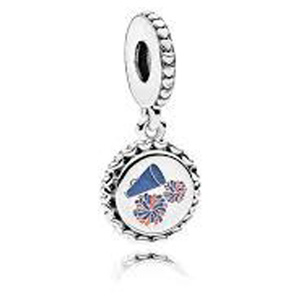 Cheerleader Engraved Dangle