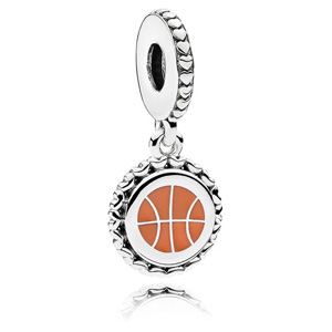 Basketball Engraved Dangle