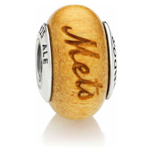 New York Mets Engraved Wood Charm