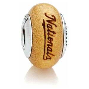 Washington Nationals Engraved Wood Charm